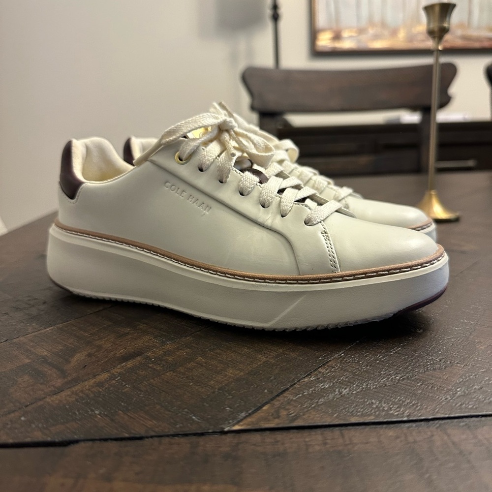 Cole Haan Ivory Color Women's Grandpro Topspin Sneakers